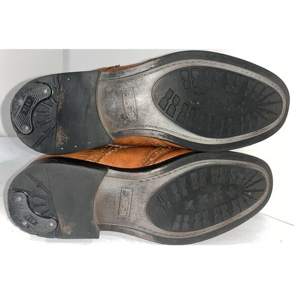 Johnston Murphy J&M 1850 Men\'s Ankle Boots Size 9.5 Brown Leather Wingtip Broque main image 4